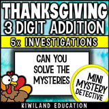 Thanksgiving math centers early finishers sub plans
