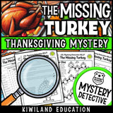 Thanksgiving worksheets clue pages the missing turkey printable