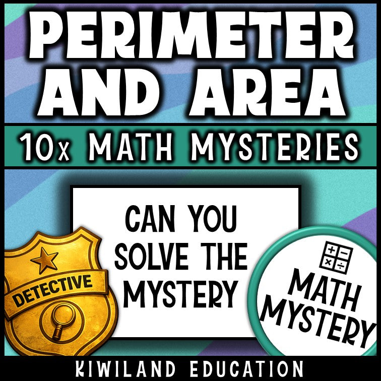 Third grade area and perimeter detective activity, no prep printable morning work