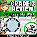 Third grade math spiral review morning work sub plans centers