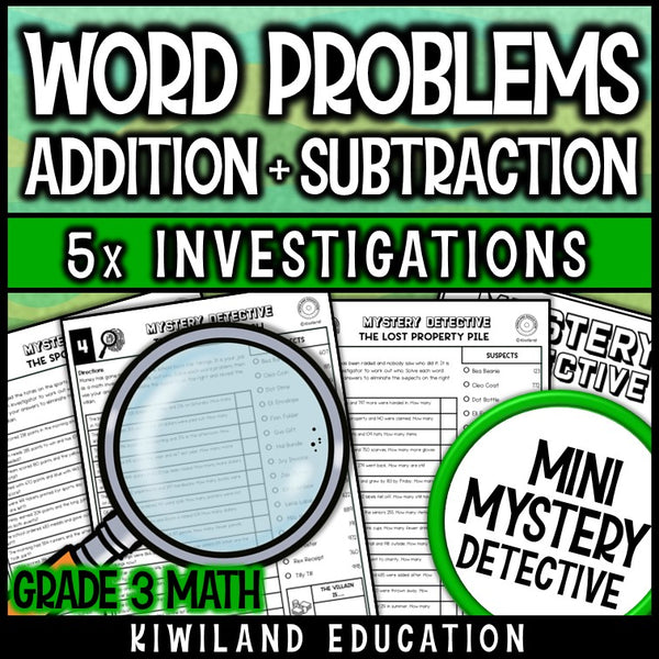 Three digit addition subtraction story problems regrouping printable