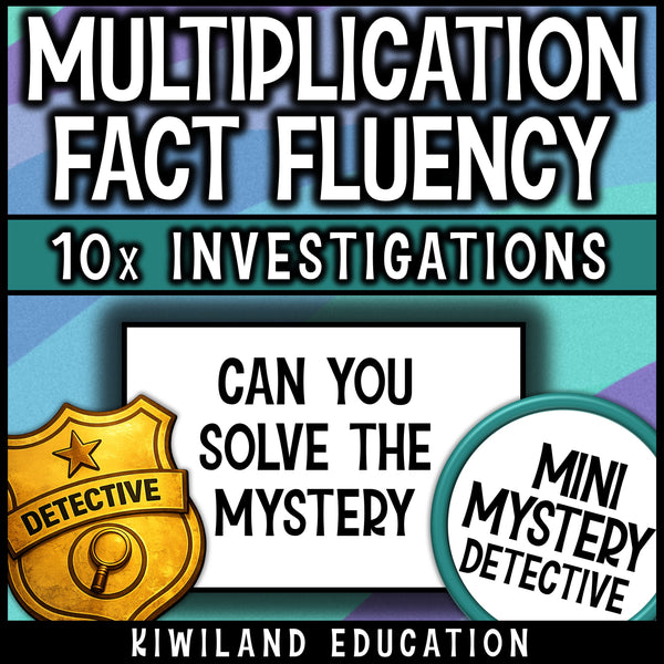 Times tables and division facts activity for no prep math centers, with an answer key for every case
