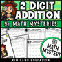 Two digit addition with regrouping worksheets, pirate math mystery for 2nd and 3rd grade