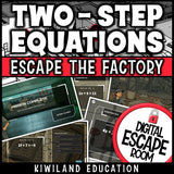 Self-checking two-step equations algebra challenge for grades 7 to 9