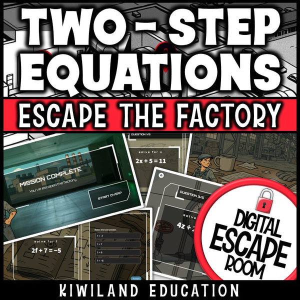 Self-checking two-step equations algebra challenge for grades 7 to 9