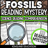 Nonfiction types of fossils reading comprehension passage for grades 3-6