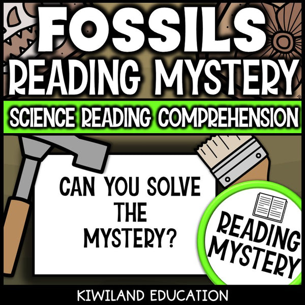 No-prep fossils reading comprehension worksheet with answer key