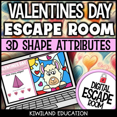3D Shape Attributes Digital Escape Room Valentine's Day preview 1