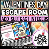 Self-checking adding and subtracting integers math activity for grades 6 to 9