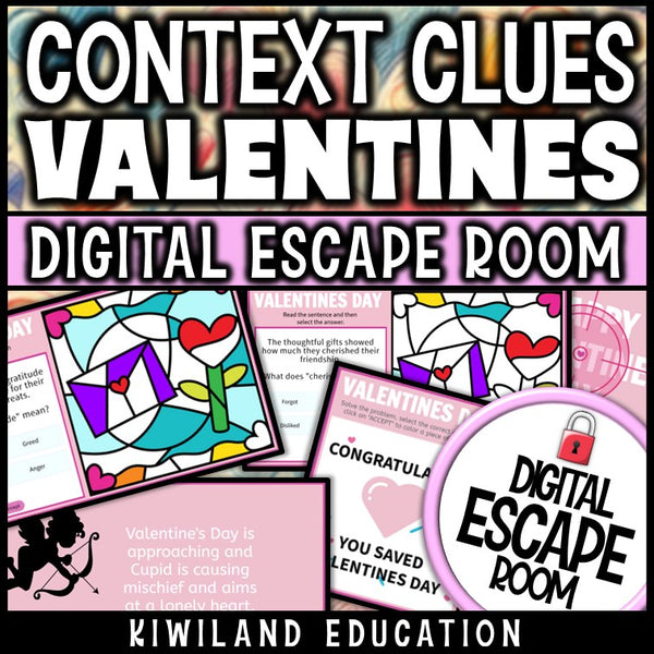 Context Clues Digital Escape Room Valentine's Day preview 2