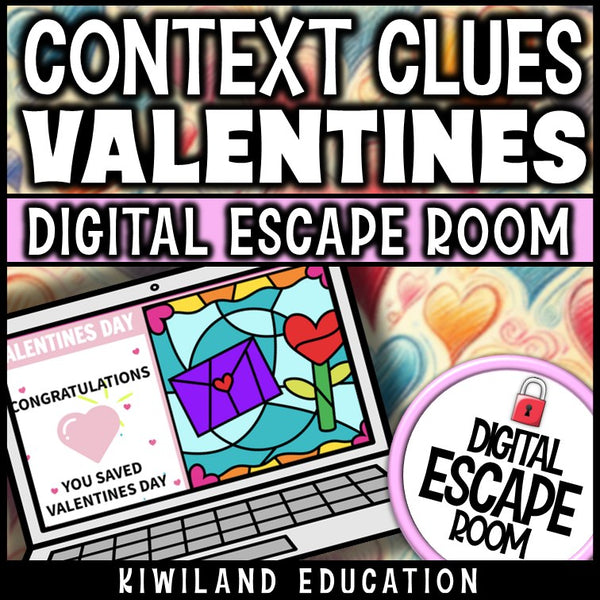 Context Clues Digital Escape Room Valentine's Day preview 3