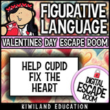 Figurative Language Digital Escape Room Valentine's Day preview 4