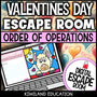 Order of Operations Digital Escape Room Valentine's Day preview 1