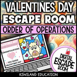 Order of Operations Digital Escape Room Valentine's Day preview 3