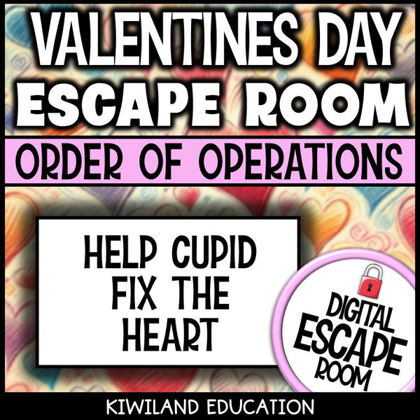 Order of Operations Digital Escape Room Valentine's Day preview 4