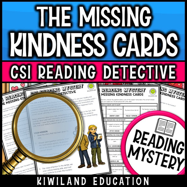 Valentine's Day reading comprehension passage activity for grades 3-6