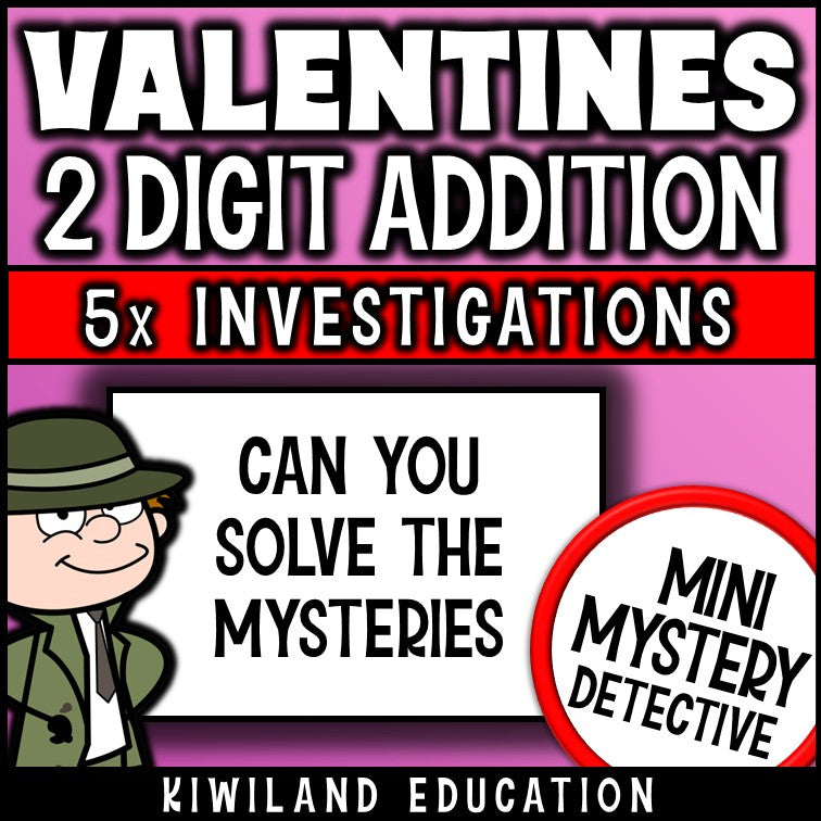Valentines math centers early finishers 2-digit addition