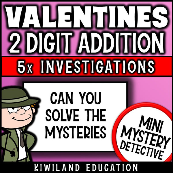 Valentines math centers early finishers 2-digit addition