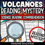 Printable nonfiction volcanoes earth-science reading comprehension passage for grades 3-6