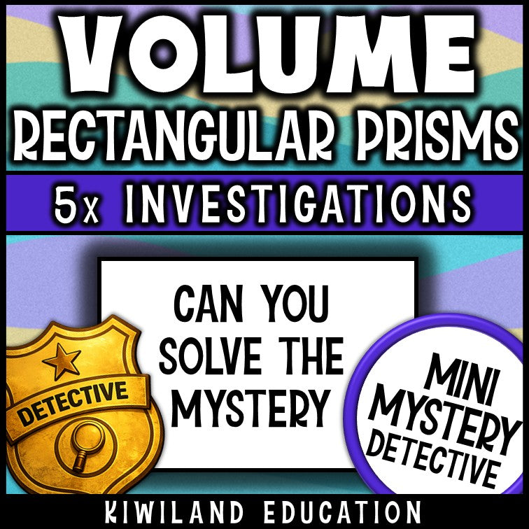 Volume of prisms mystery worksheets answer keys sub plans early finishers