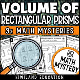 Volume geometry detective math mystery printable activity