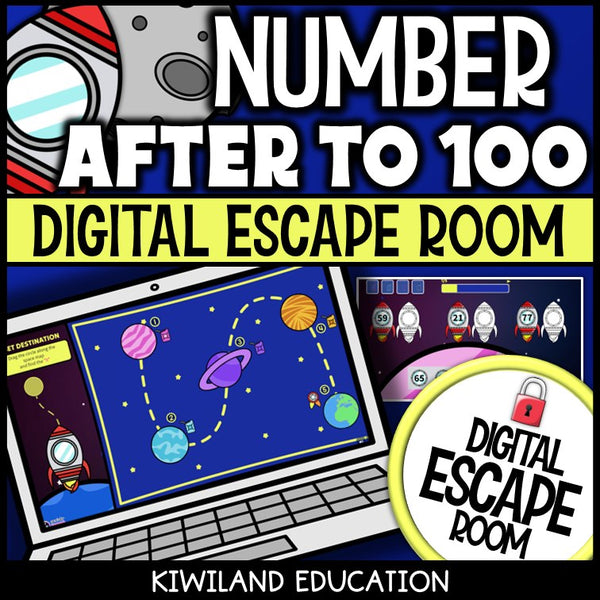 What Comes Next Missing Numbers Digital Escape Room cover – Kiwiland Education