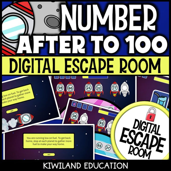 Missing numbers escape room – space mission activity for Grades 1–2