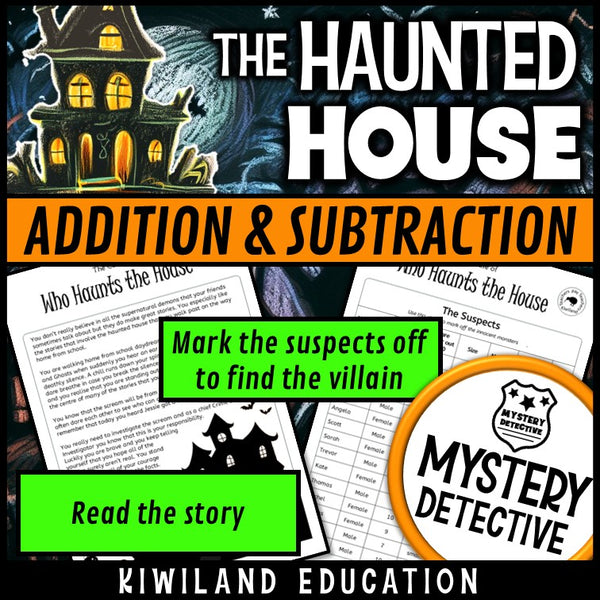 Who haunts the house story page halloween detective case