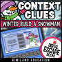 Context Clues Winter digital escape room for Grades 4-7