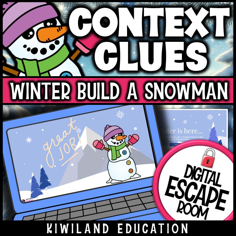 Winter reading escape room code lock