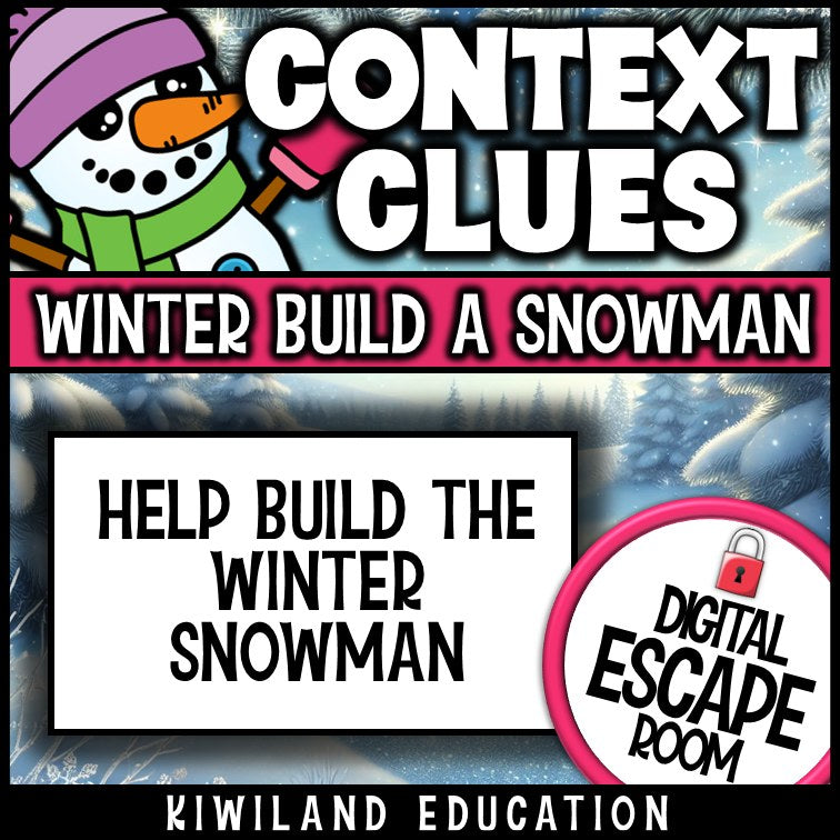 Winter reading escape room preview