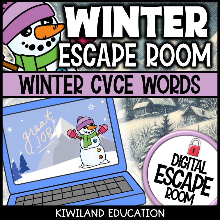 Winter silent e escape room code lock