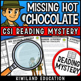 Winter reading comprehension passage activity for grades 3-6