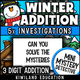 Winter math activity sub plans early finishers