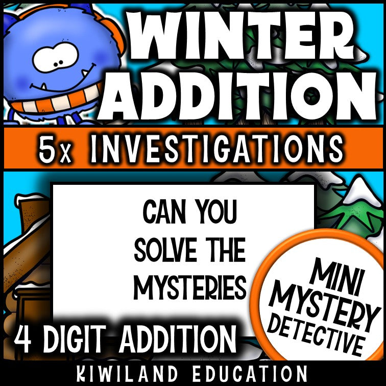 Winter math centers early finishers sub plans