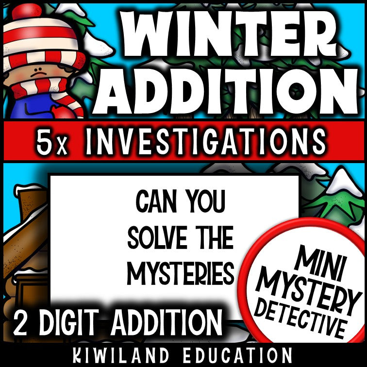 Winter math centers morning work activity