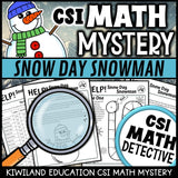 Winter math mystery clue pages with addition, subtraction, and coordinates