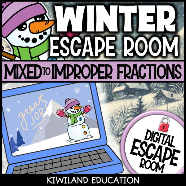 Winter fractions escape room code lock