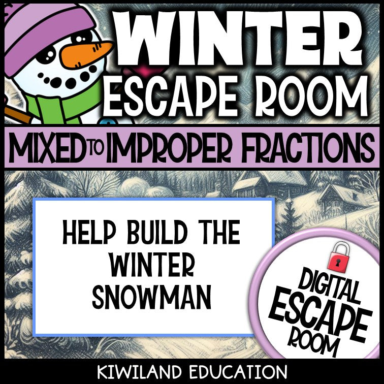Winter fractions escape room preview