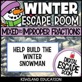 Winter fractions escape room preview