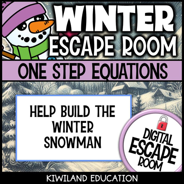 Winter algebra escape room preview