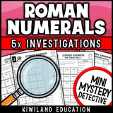 Writing numbers as roman numerals detective activity morning work