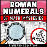 Writing numbers as Roman numerals detective activity for morning work