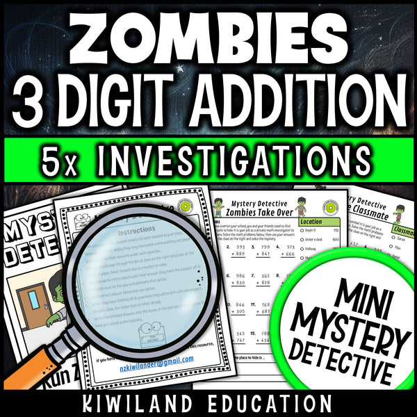 Zombie detective cases adding three digit numbers