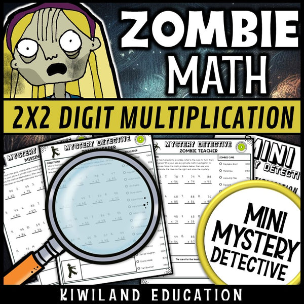 Zombie math detective cases for math centers and early finishers