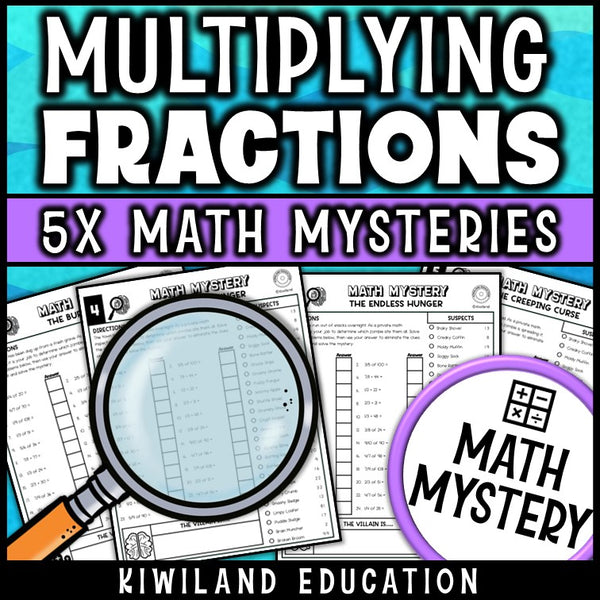 Zombie math mystery multiplying fractions answer keys, self-checking