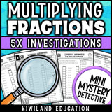 Zombie mystery detective multiplying fractions by whole numbers answer keys