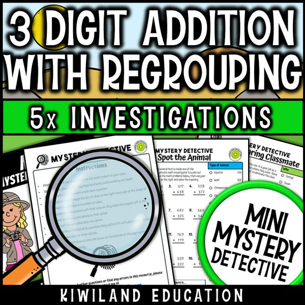 Zoo safari animal addition mystery detective cases